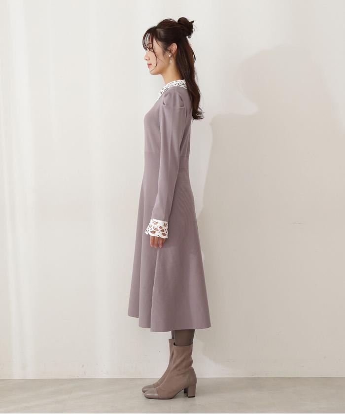 セール |美人百花月号掲載|クラシカルレースニット