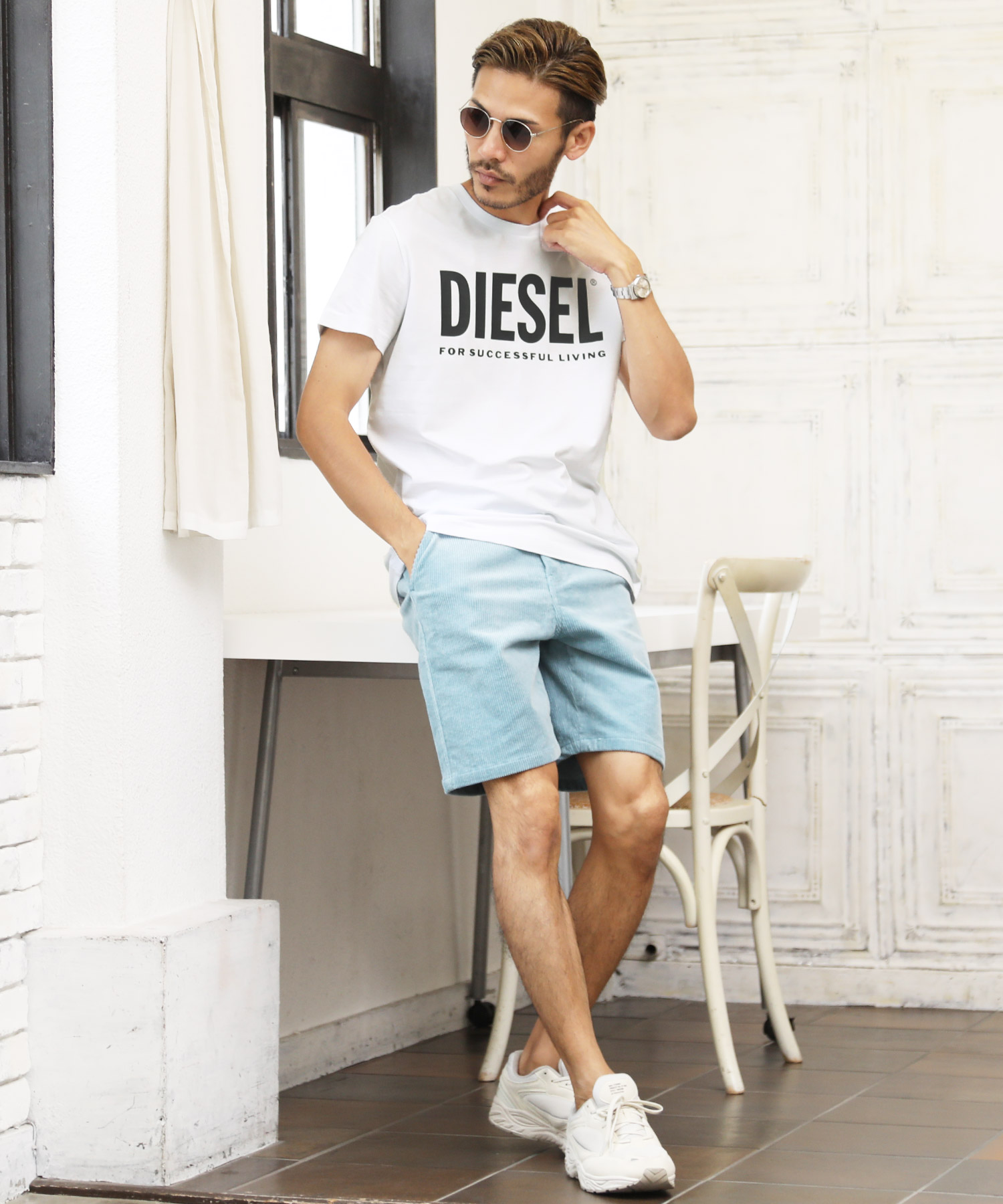 DIESEL(ディーゼル) T－Diego－Logo T－shirt / ブランド Tシャツ 