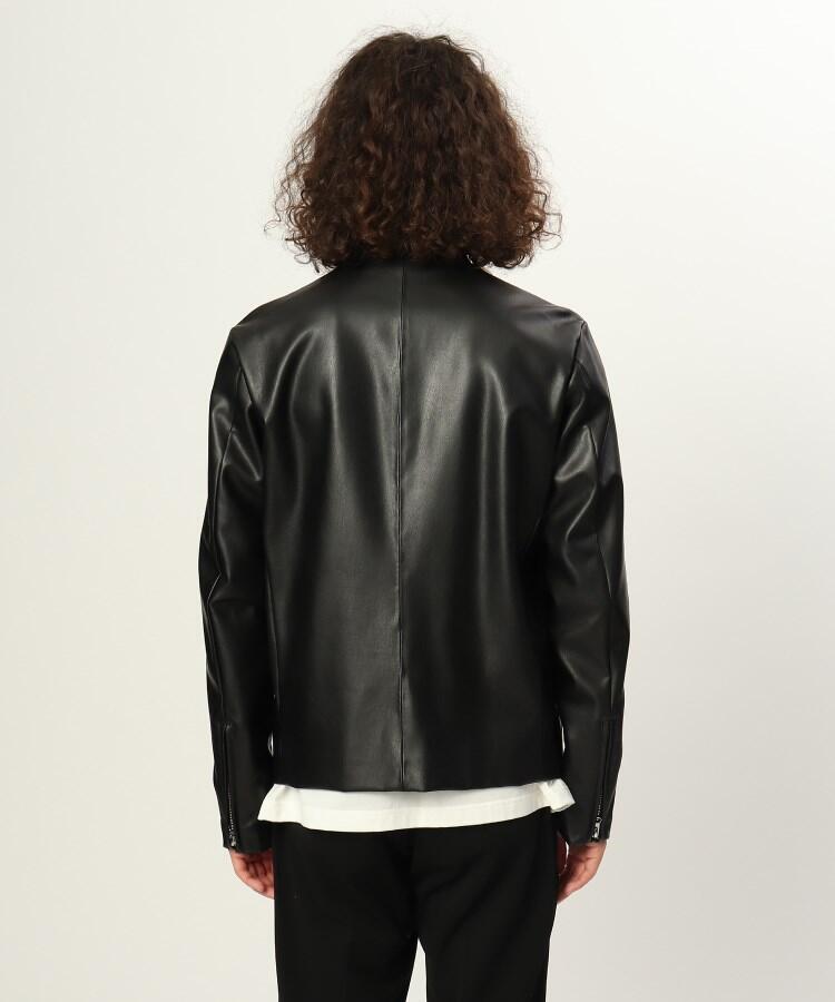 セール50%OFF】【WEB限定】シンセティックレザーシングルライダース セール50%OFF】【WEB限定】シンセティックレザーシングルライダース