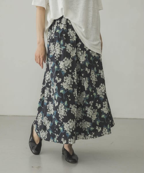 リバティプリントスカート(504210907) | かぐれ(KAGURE) - d fashion