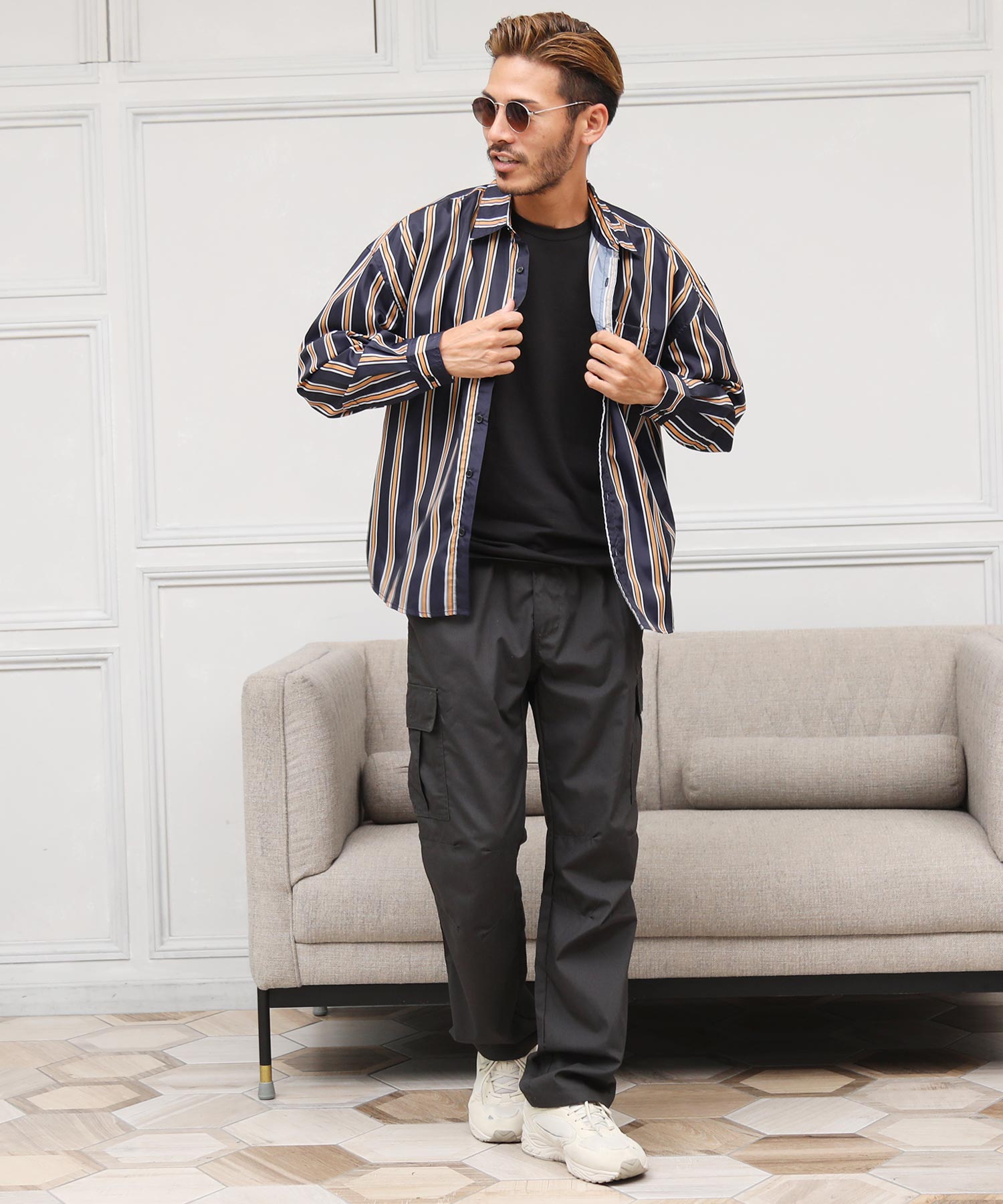 ジギーズショップ JIGGYS SHOP ボックスシルエットシャツ / 長袖 ジギーズショップ JIGGYS SHOP ボックスシルエットシャツ / 長袖