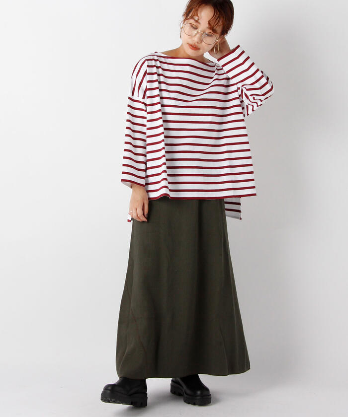 セール 30%OFF】【Le minor/ルミノア】MARINIERE OVERSIZE ボーダー