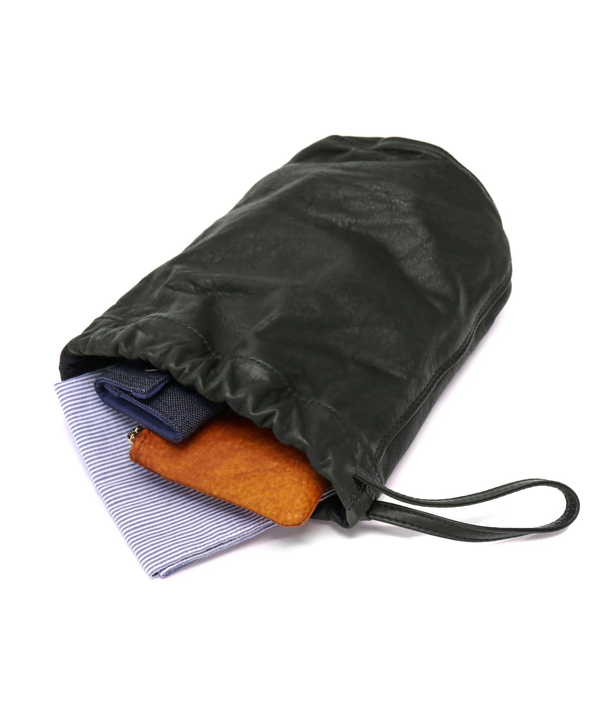SLOW Calf skin Draw String Bag SLOW＆CO SLOW Calf skin Draw String Bag SLOW＆CO