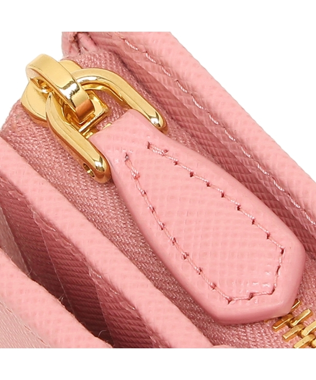 格安 ピンク トライアングルロゴ サフィアーノ 二つ折り財布 プラダ レディース F0442 Qhh 1ml225 Prada 財布 小物