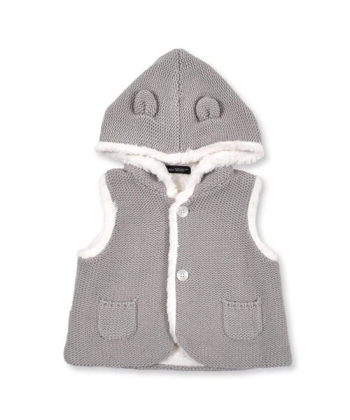 セール】ニット くま 耳付き フード 裏ボア ベスト ベビー (504209441) | ベベ(BeBe) - d fashion セール】ニット くま 耳付き フード 裏ボア ベスト ベビー (504209441) | ベベ(BeBe) - d fashion