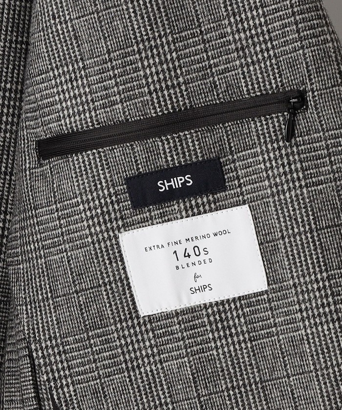 セール】SHIPS:スーパー140'S WOOL/SOLOTEX(R) S2ボタン