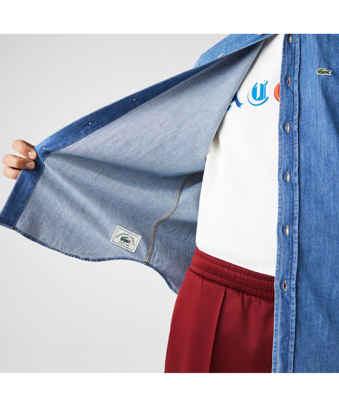 ラコステ　デニムシャツ セール 30%OFF】ラコステ LACOSTE ライトウェイトオーガニック