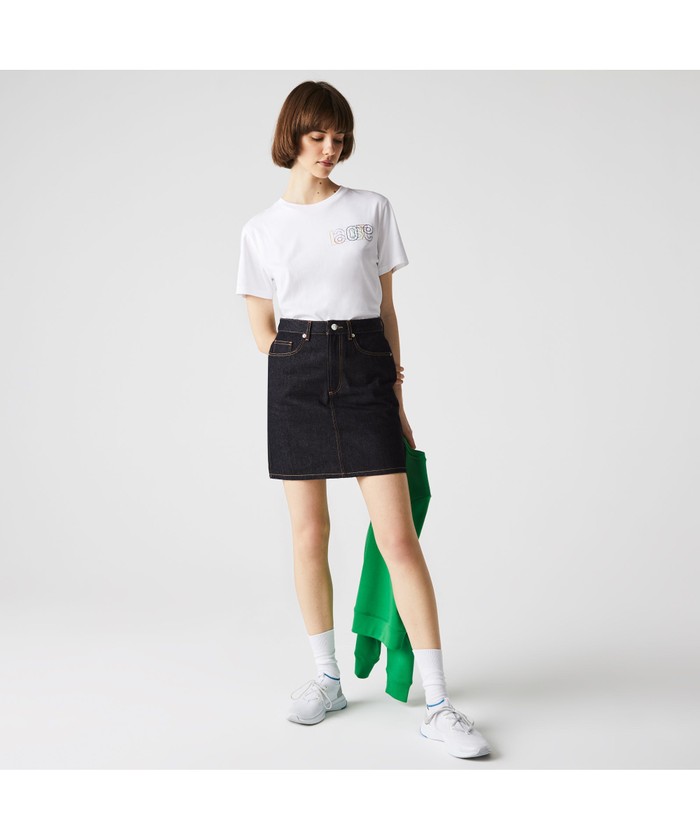 セール】ラコステ LACOSTE デニムショートスカート(504232733