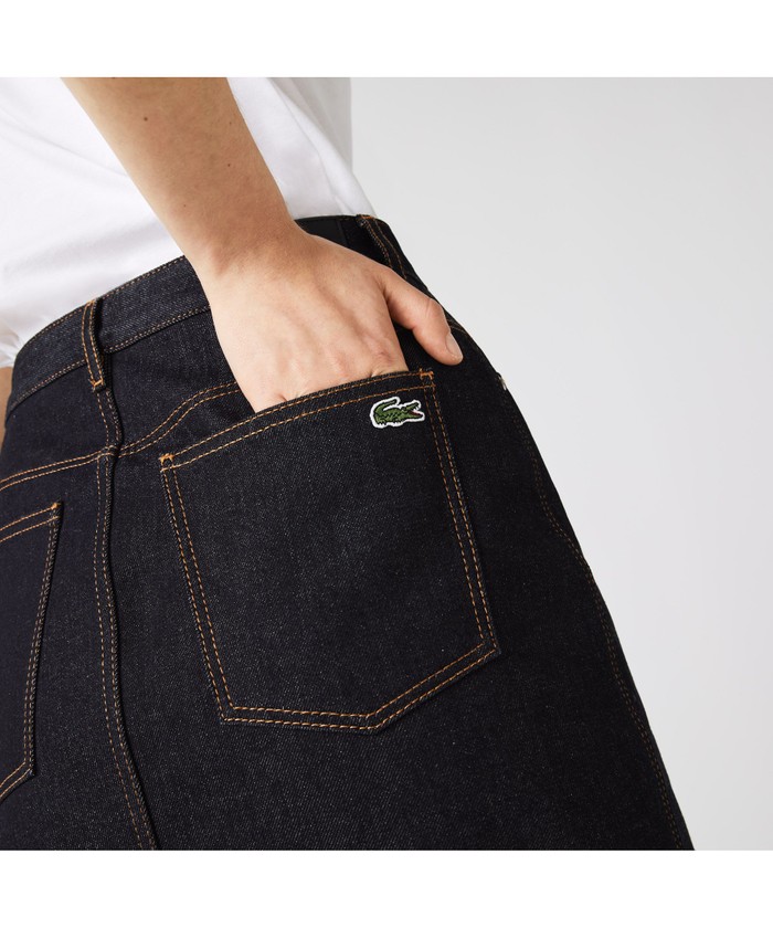 セール】ラコステ LACOSTE デニムショートスカート(504232733
