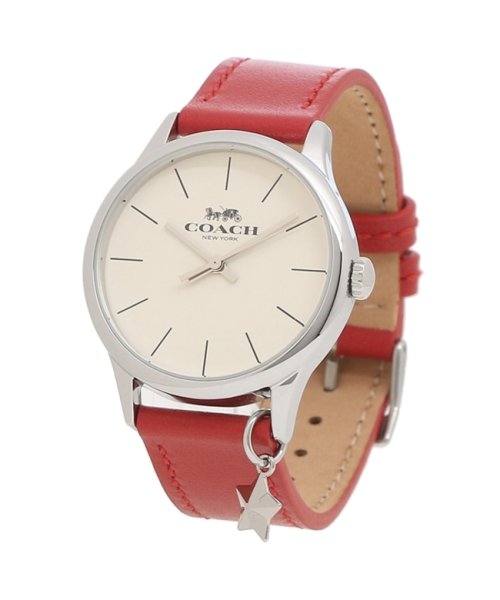 コーチ 時計 アウトレット ルビー32mm クオーツ ホワイト レッド COACH