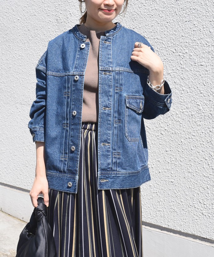 セール】【SHIPS別注】BIT BLUE:オーバーデニムジャケット セール】【SHIPS別注】BIT BLUE:オーバーデニムジャケット