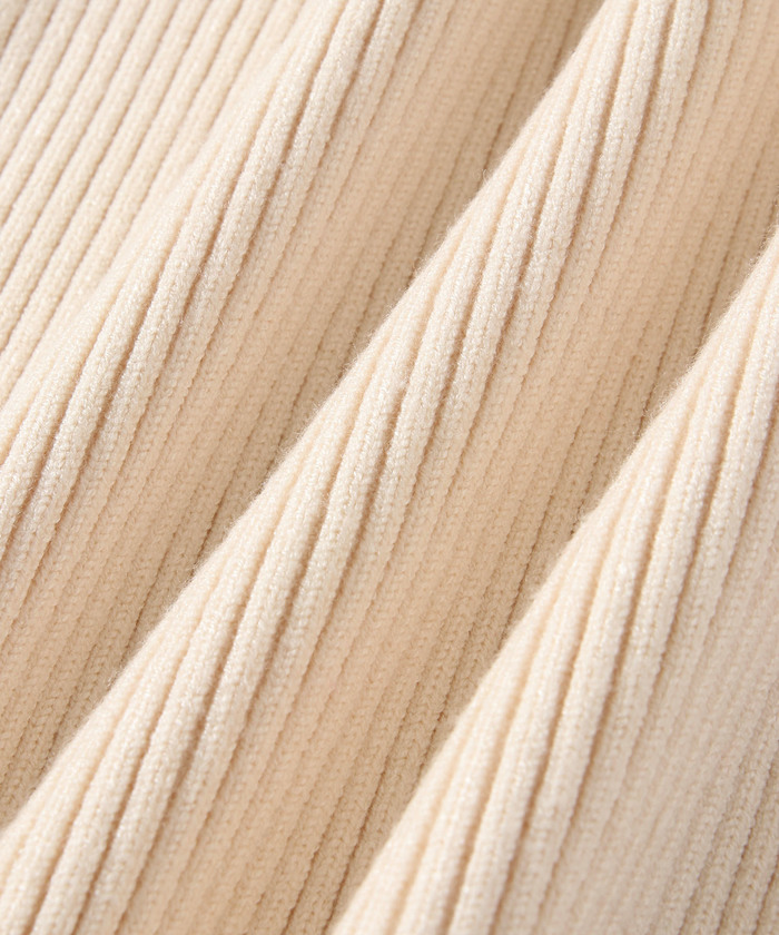 Adam et Rope&#39; - 【WEB限定】ボリュームスリーブ2WAYリブニットプルオーバー WEB限定】ボリュームスリーブ2WAYリブニットプルオーバー