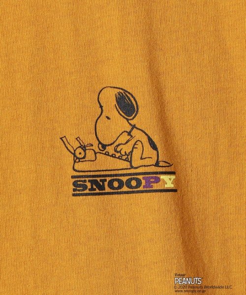 セール スヌーピー 半袖ラグランｔシャツ パープル イエロー Purple Yellow D Fashion