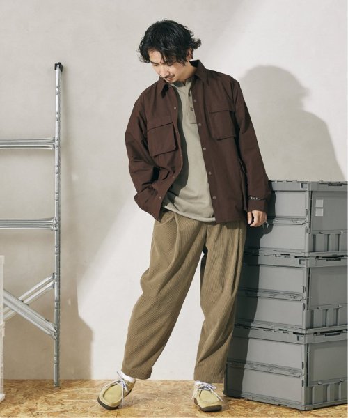 【Uni Ease×relume/ユニイース】別注 Micro Rip シャツブルゾン