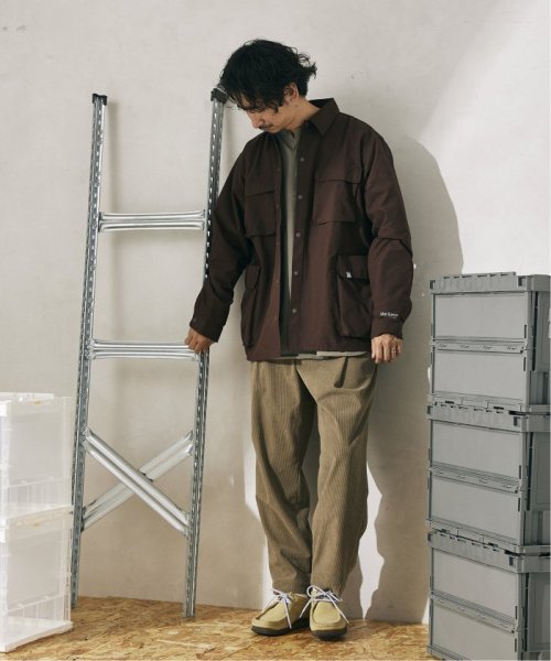 【Uni Ease×relume/ユニイース】別注 Micro Rip シャツブルゾン