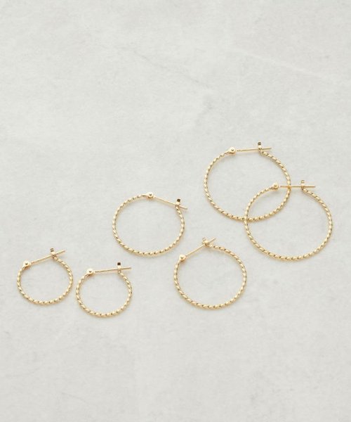 K10ツイストフープピアス 小 サマンサティアラ Samantha Tiara D Fashion