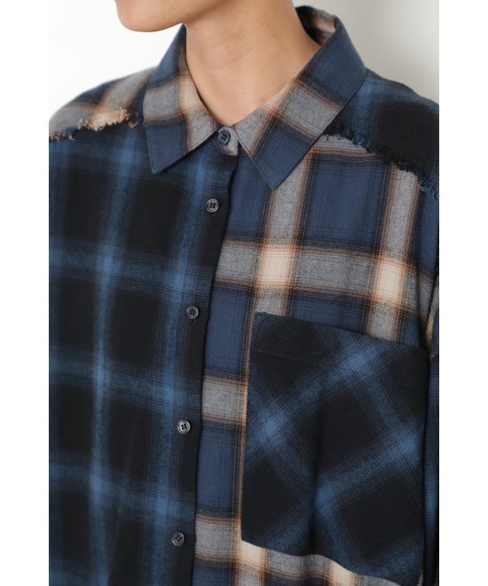 セール46%OFF】オンブレ&バファローチェックグランデシャツ(504242868 セール46%OFF】オンブレ&バファローチェックグランデシャツ(504242868