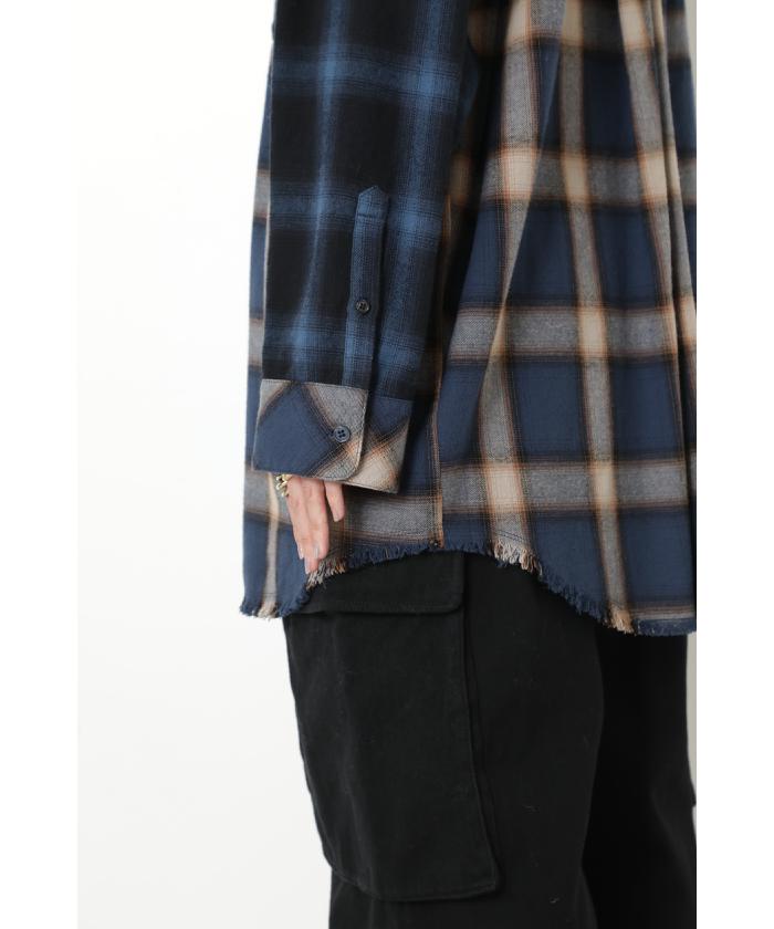 セール46%OFF】オンブレ&バファローチェックグランデシャツ(504242868 セール46%OFF】オンブレ&バファローチェックグランデシャツ(504242868