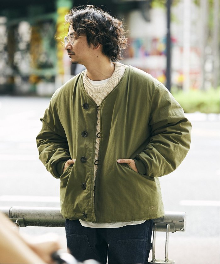 ARMY TWILL/アーミーツイル】別注 リバーシブル ノーカラーブルゾン1