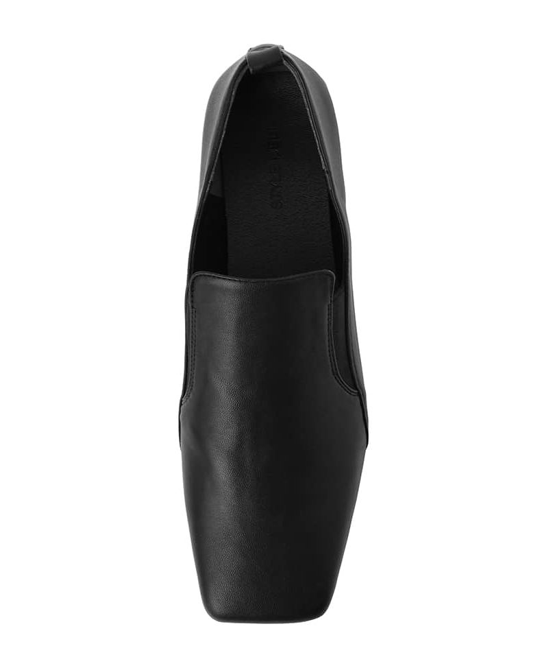 台湾発【STUDIO DOE】Square-toe strap cloud slip-on shoes