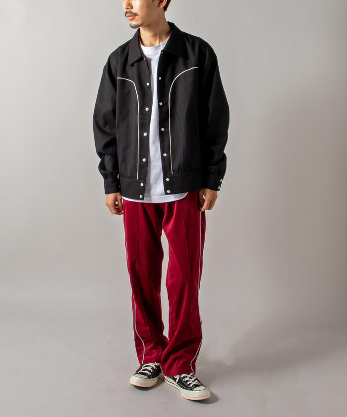 セール 30%OFF】ベロアトラックパンツ サイドライン(504236508) | GLOSTER(GLOSTER) - d fashion
