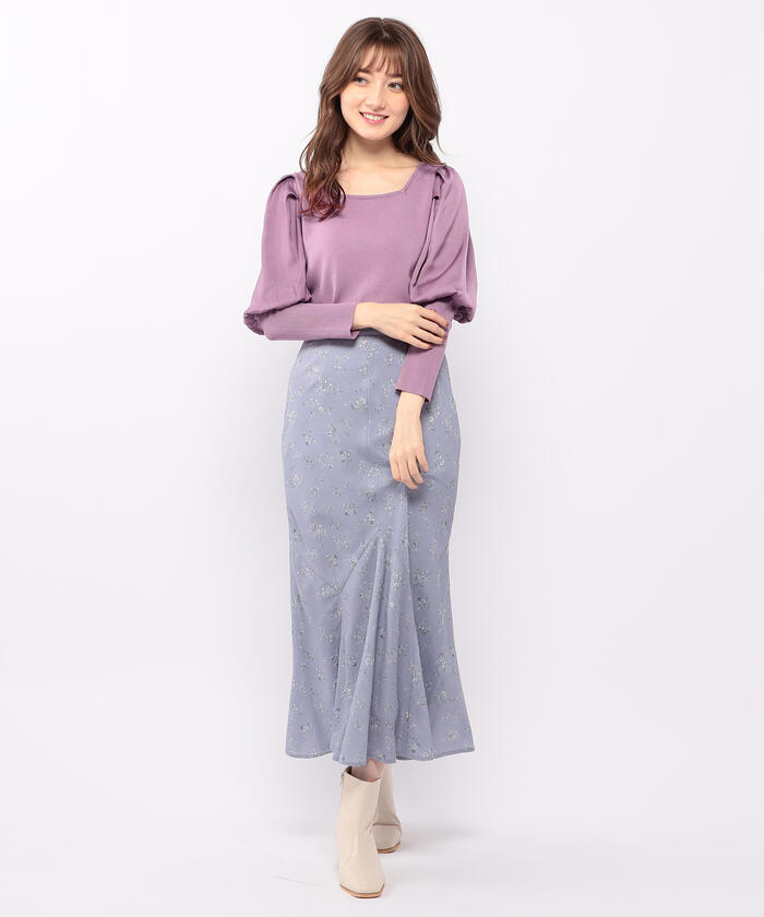 MISCH MASCH 花柄ロングスカート セール】ミッシュマッシュ MISCH MASCH 花柄ロングマーメイド