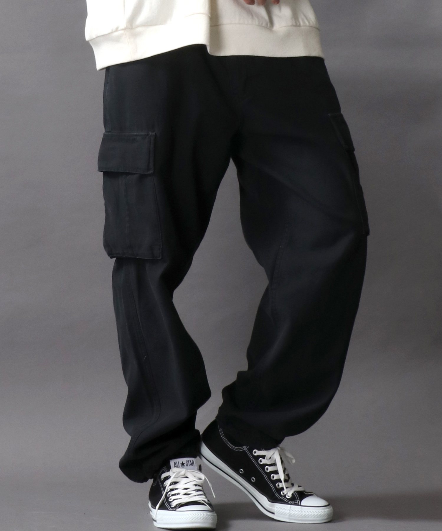 クーポン】【セール20%OFF】【SITRY】Loose fit cargo pants/ルーズ