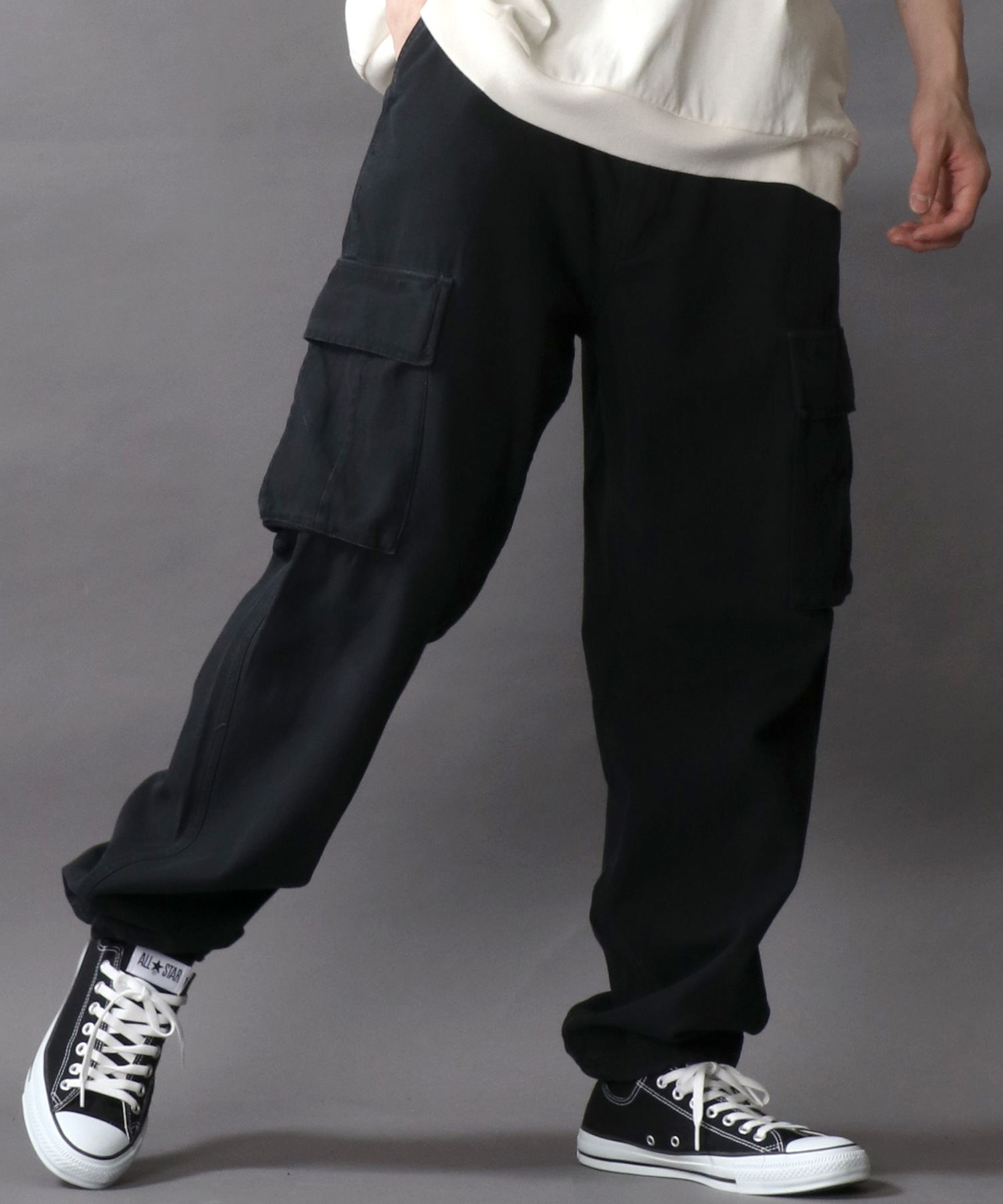 クーポン】【セール20%OFF】【SITRY】Loose fit cargo pants/ルーズ