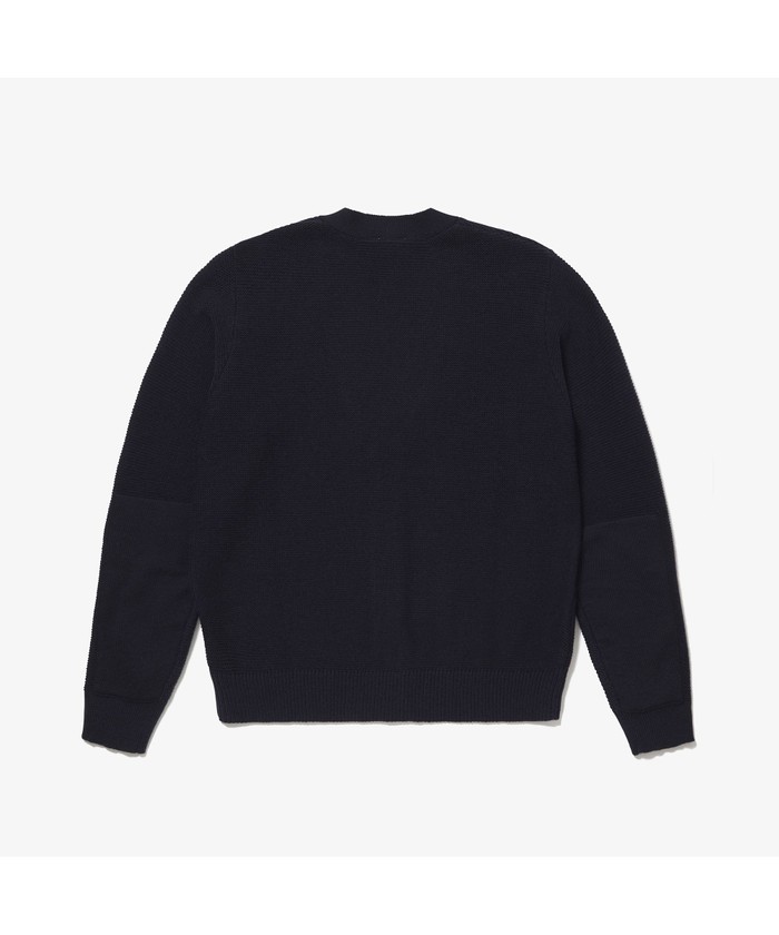 新品タグ付き　ラコステLACOSTE ニットカーディガン　ブラック　42 セール 30%OFF】ラコステ LACOSTE Karl Karl?ミリタリーニット