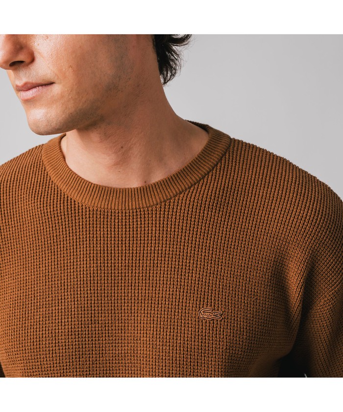 セール 30%OFF】ラコステ LACOSTE ワッフルニットロングスリーブ