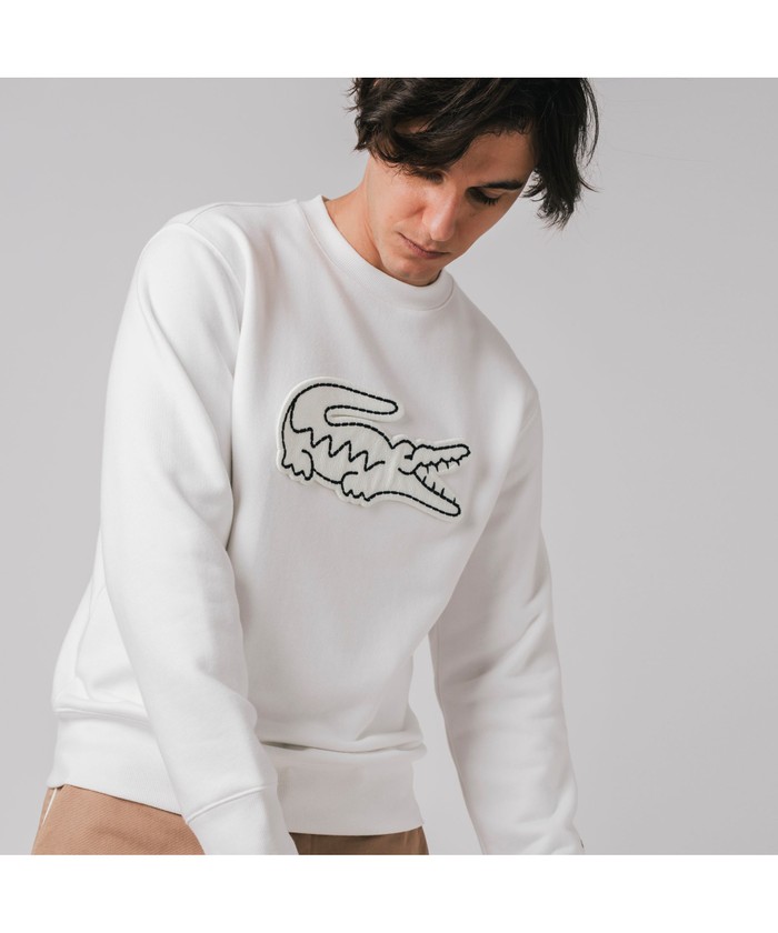 ★LACOSTE★ブクル ビッグクロッククルーネックスウェットシャツ クーポン】【セール 30%OFF】ラコステ LACOSTE ビッグクロック