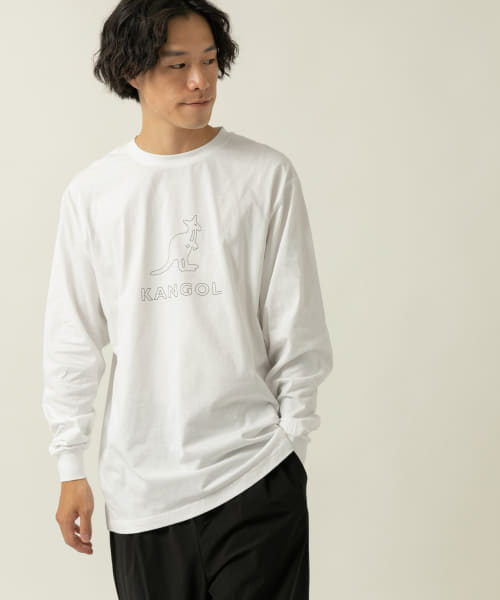 セール 58%OFF】KANGOL ロゴプリント長袖Tシャツ B(504251248 