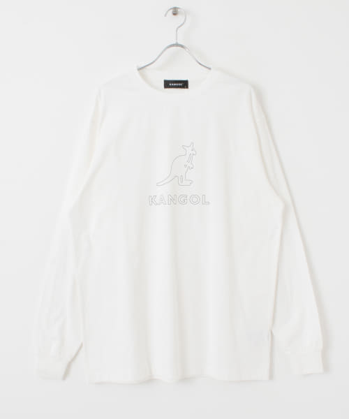 セール65%OFF】KANGOL ロゴプリント長袖Tシャツ B(504251248 