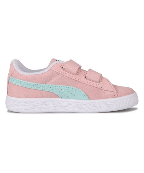 Puma プーマ スウェード クラシック スニーカー キッズ スエード ベルクロ Suede Classic 21 V Ps ピンク 10 プーマ Puma D Fashion