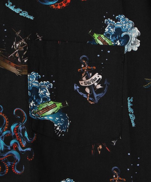 セール Ls Hawaiian Shirt Kraken ハワイアンシャツ クラーケン ショット Schott D Fashion