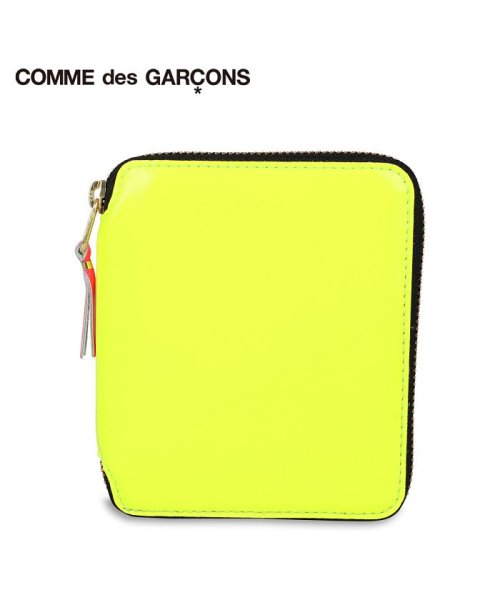 コムデギャルソン Comme Des Garcons 財布 二つ折り メンズ レディース ラウンドファスナー 本革 スーパー フロー Super Fluo イエ コムデギャルソン Commedesgarcons D Fashion