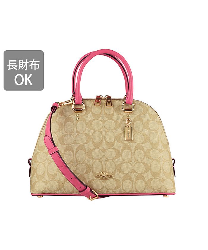 Coach(コーチ)】Coach コーチ KATY SATCHEL SIGNATURE CANVAS