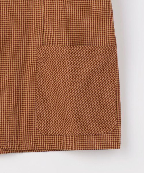 ACTIVE COTTON POLYESTER ハウンドトゥースジャケット