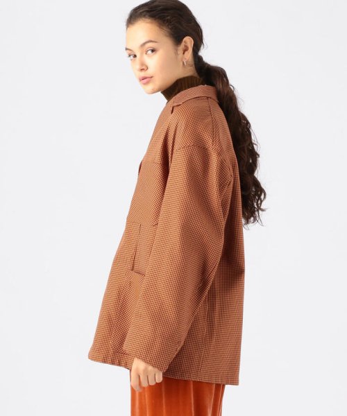 ACTIVE COTTON POLYESTER ハウンドトゥースジャケット