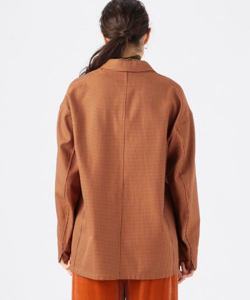 ACTIVE COTTON POLYESTER ハウンドトゥースジャケット