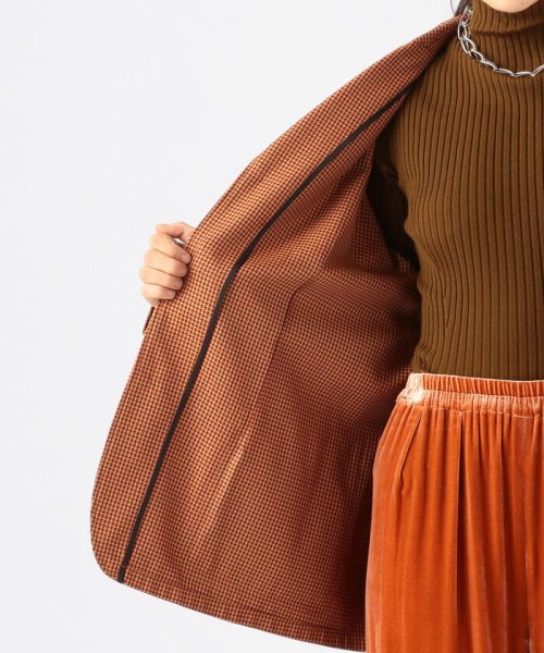 ACTIVE COTTON POLYESTER ハウンドトゥースジャケット
