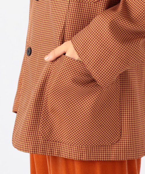 ACTIVE COTTON POLYESTER ハウンドトゥースジャケット