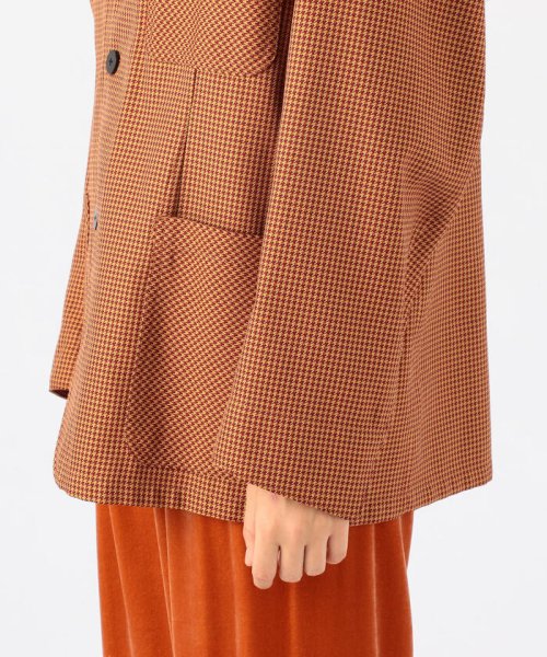 ACTIVE COTTON POLYESTER ハウンドトゥースジャケット
