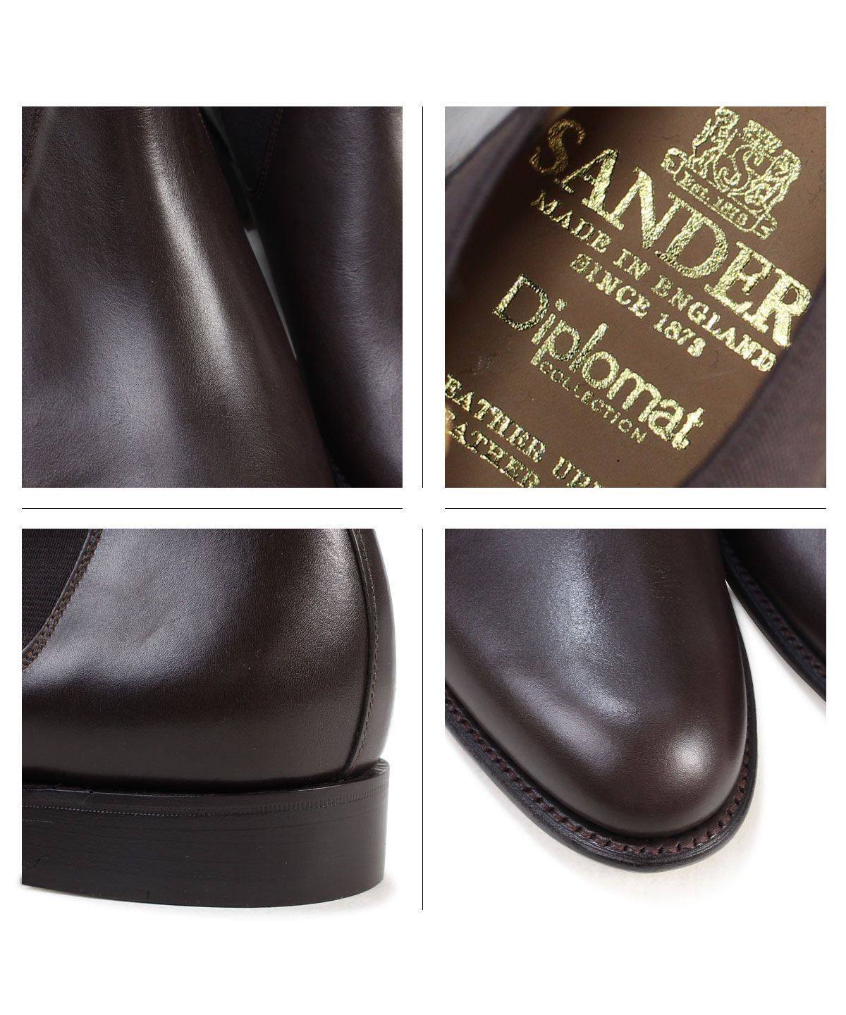 【極美品】サンダース サイドゴアブーツ UK5 SANDERS サンダース ミリタリー サイドゴア ブーツ ビジネス