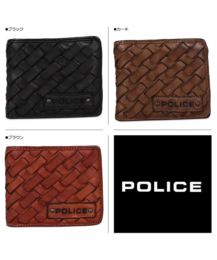 ポリス POLICE 財布 二つ折り メンズ メッシュ MESH WALLET ブラック