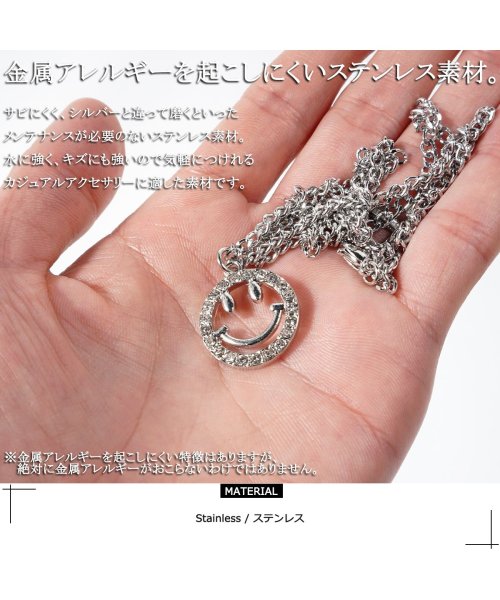 本日限定 スマイル ネックレス ユニセックス ストリート 韓国 新品 韓国 ストリート ムーン クロス カジュアル チェーン ユニセックス