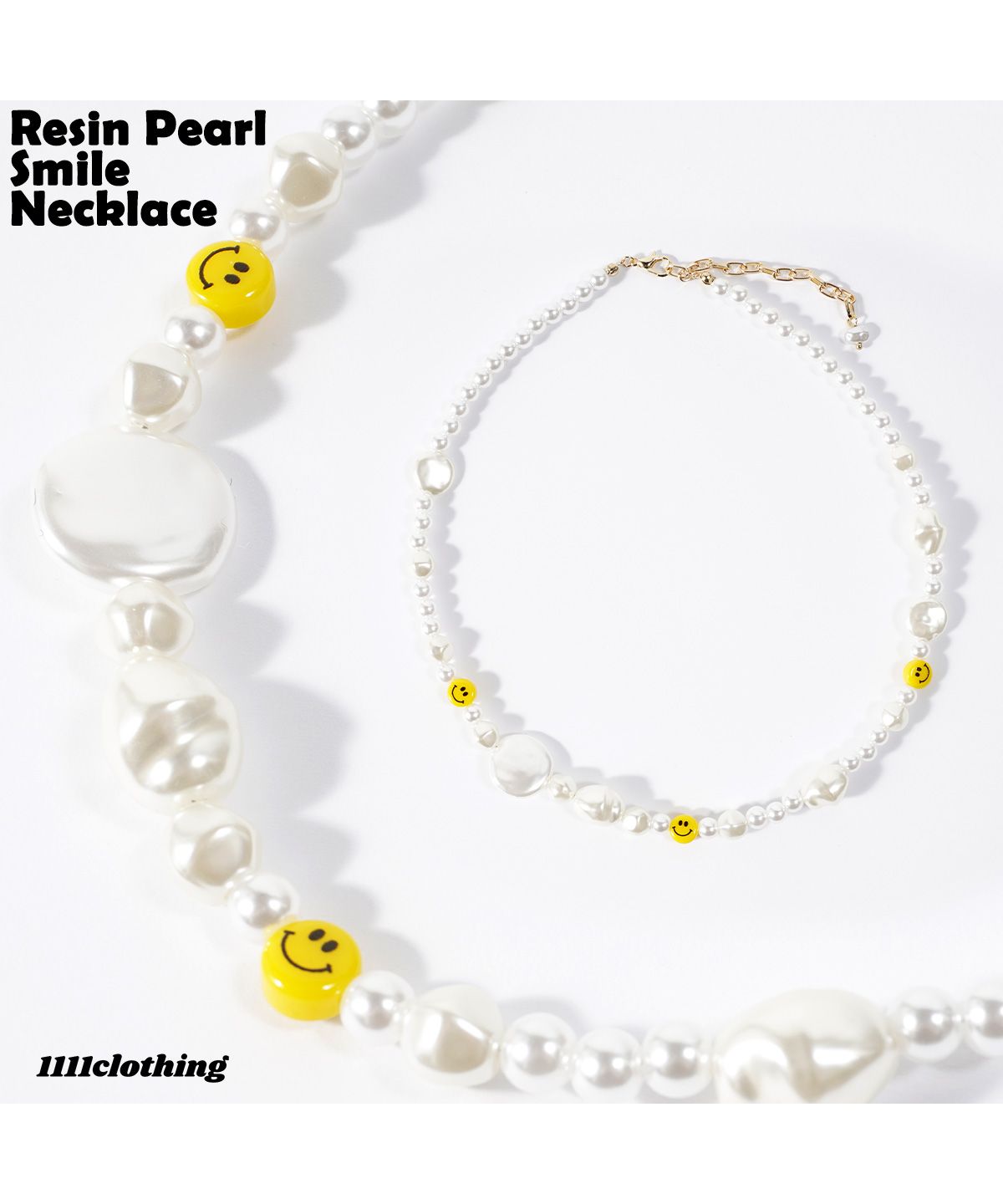 ワンフォークロージング 1111clothing ネックレス メンズ パール ワンフォークロージング 1111clothing ネックレス メンズ パール