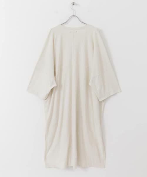unfil raw silk long sleeve kaftan