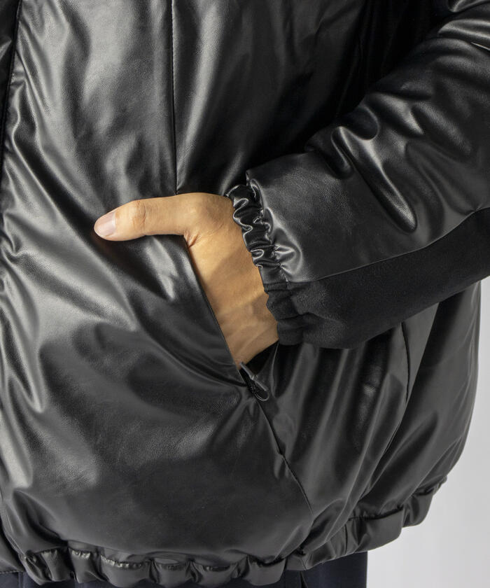 セール】【Si/エスアイ】Light Leather Riversible Down by TAION 