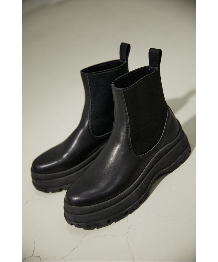 BLACK BY MOUSSY  side gore boots